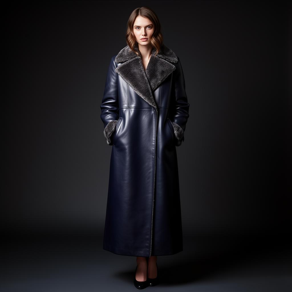 MIDNIGHT SHEARLING LONG